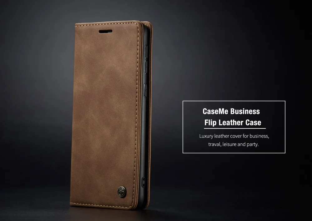 CASEME 013 Series Auto-absorbed Leather Wallet Case Flip Shell for Samsung Galaxy A70s - Black-Cellmalls