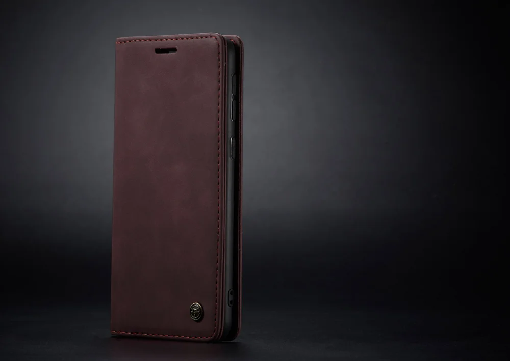 CASEME 013 Series Auto-absorbed Leather Wallet Case Flip Shell for Samsung Galaxy A70s - Black-Cellmalls