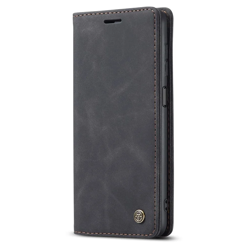 CASEME 013 Series Simple Design Automatic Suction Leather Wallet Case for Samsung Galaxy A32 5G/M32 5G - Black-Cellmalls