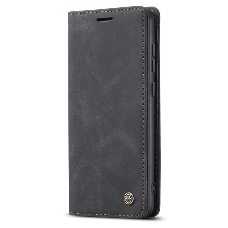 CASEME 013 Series Automatic Suction Leather Wallet Case for Samsung Galaxy A72 4G/5G - Black-Cellmalls