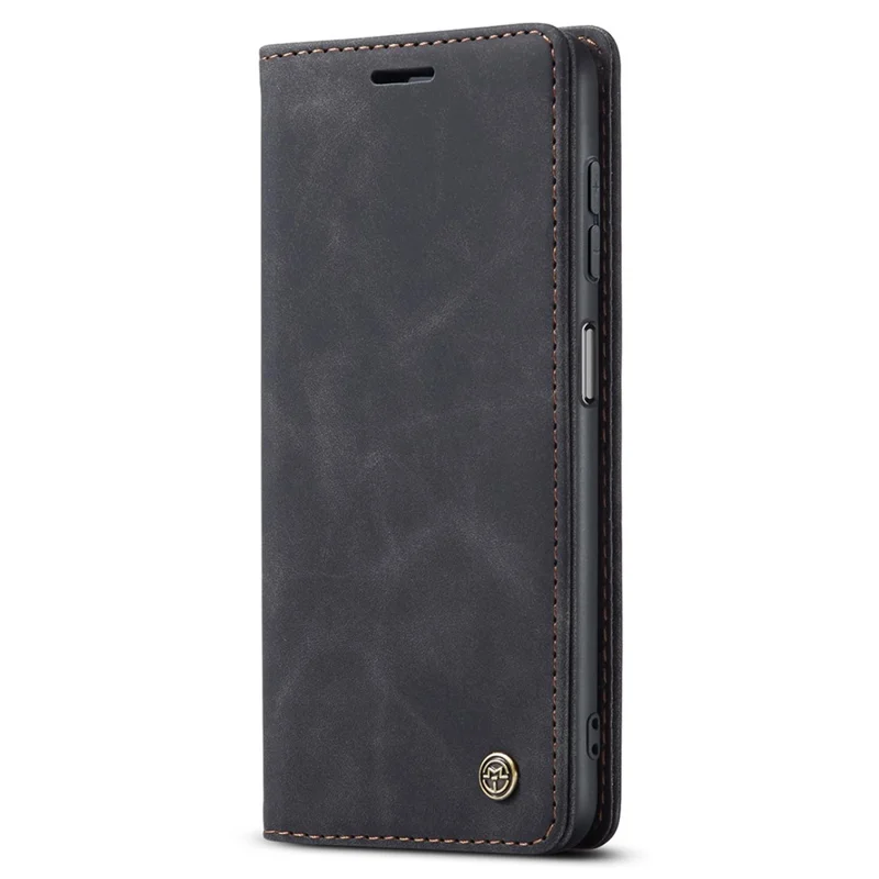 CASEME 013 Series for Samsung Galaxy M53 5G Anti-drop PU Leather Folio Flip Wallet Cover Adjustable Stand Phone Case - Black-Cellmalls