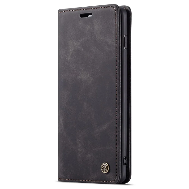CASEME 013 Series for Samsung Galaxy S10 PU Leather Case [Auto-absorbed] [Wallet Stand] - Black-Cellmalls