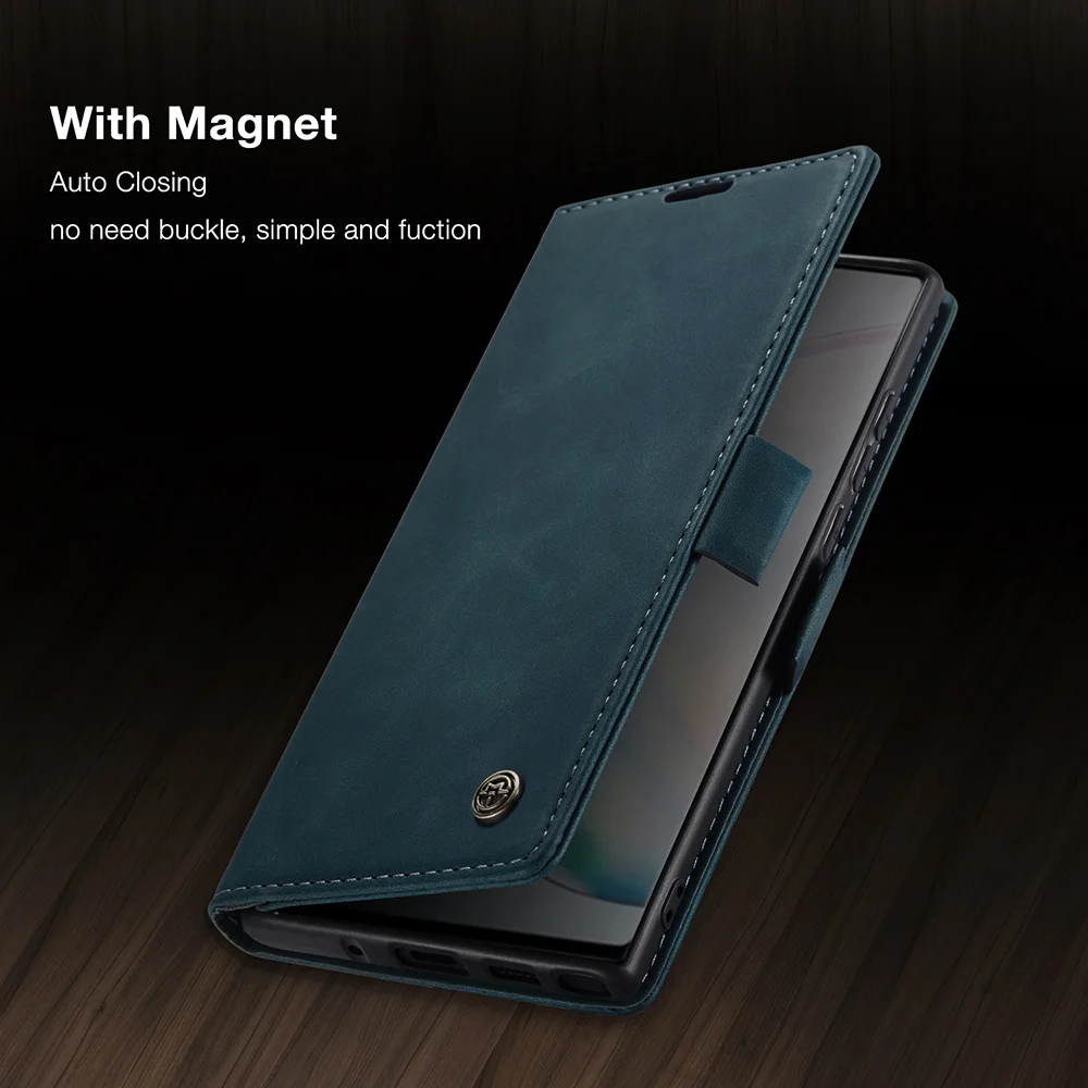 CASEME 013 Series Auto-absorbed Leather Flip Cover for Samsung Galaxy A81/Note 10 Lite - Black-Cellmalls