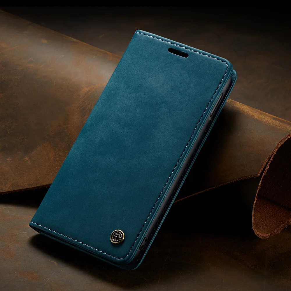 CASEME 013 Series for Samsung Galaxy S10e PU Leather Case [Auto-absorbed] [Wallet Stand] - Black-Cellmalls