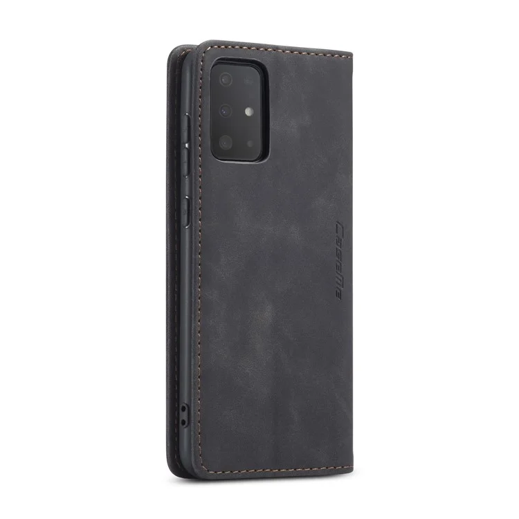 CASEME 013 Series Auto-absorbed Business Leather Wallet Case for Samsung Galaxy S20 Ultra - Black-Cellmalls
