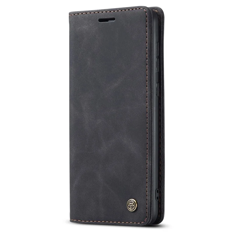 CASEME 013 Series Magnetic Closure Leather Wallet Stand Shell for Samsung Galaxy S21 4G/5G - Black-Cellmalls
