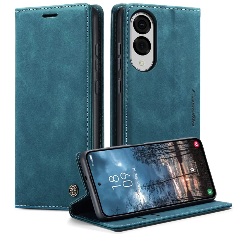 For Samsung Galaxy S25 Edge Wallet Case CASEME 013 Series PU Leather Phone Cover Stand - Brown-Cellmalls