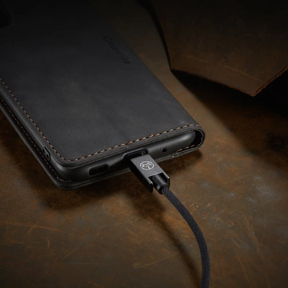 CASEME 013 Series Auto-absorbed Wallet Leather Shell for Samsung Galaxy S21+ 5G - Blue-Cellmalls