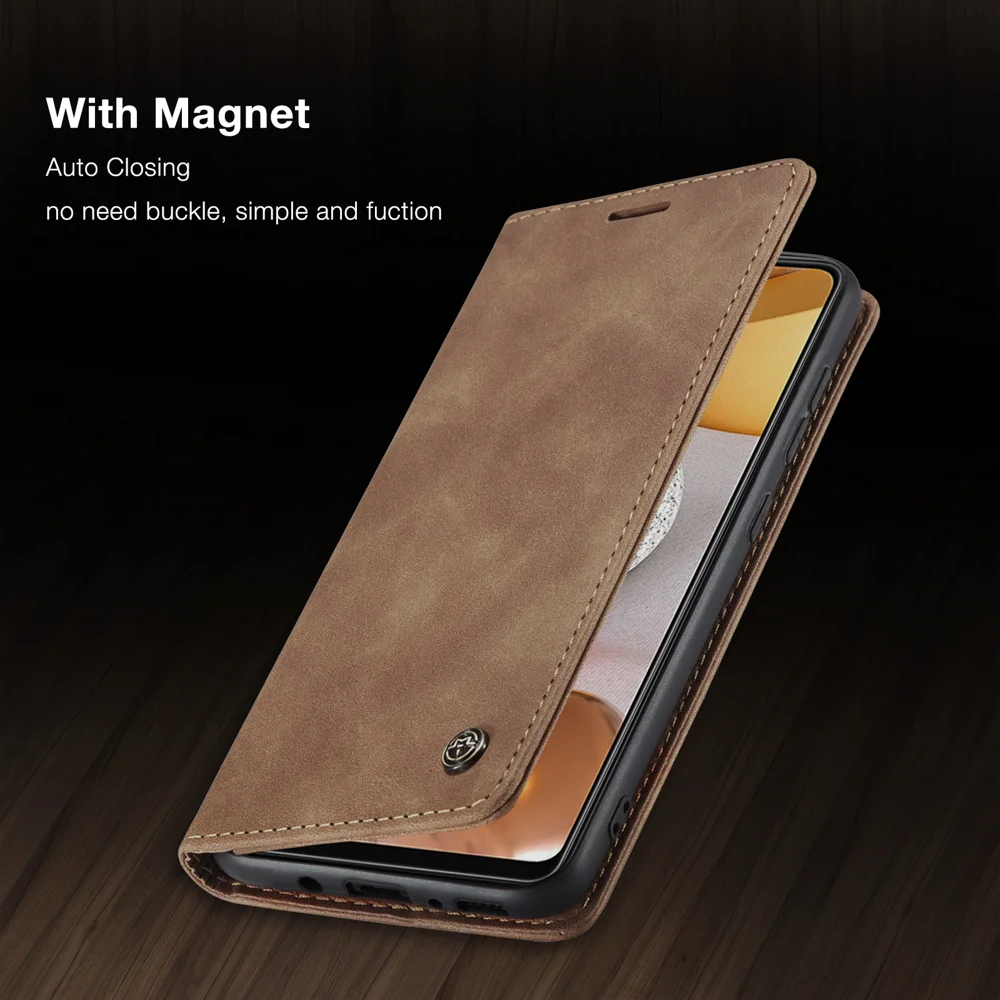 CASEME 013 Series Auto-absorbed Wallet Leather Shell for Samsung Galaxy S21+ 5G - Blue-Cellmalls