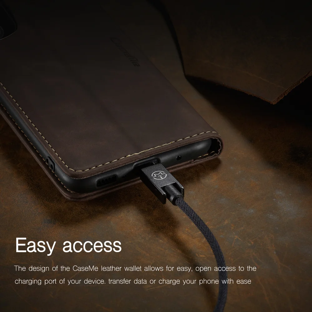 CASEME 013 Series Auto-absorbed Wallet Leather Shell for Samsung Galaxy S21+ 5G - Blue-Cellmalls