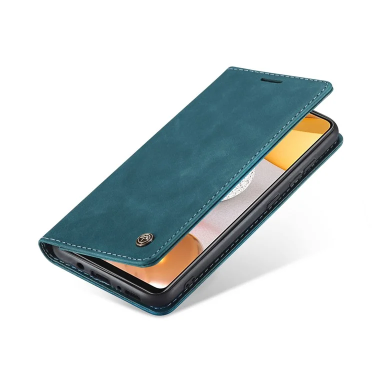 CASEME 013 Series Auto-absorbed Wallet Leather Shell for Samsung Galaxy S21+ 5G - Blue-Cellmalls