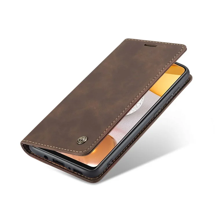 CASEME 013 Series Auto-absorbed Wallet Leather Shell for Samsung Galaxy S21+ 5G - Blue-Cellmalls