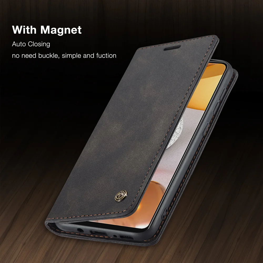 CASEME 013 Series Auto-absorbed Wallet Leather Shell for Samsung Galaxy S21+ 5G - Blue-Cellmalls