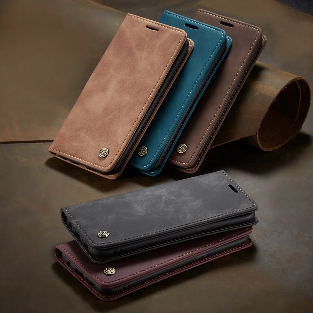 CASEME 013 Series Auto-absorbed Leather Wallet Stand Casing for Samsung Galaxy S7 edge G935 - Blue-Cellmalls