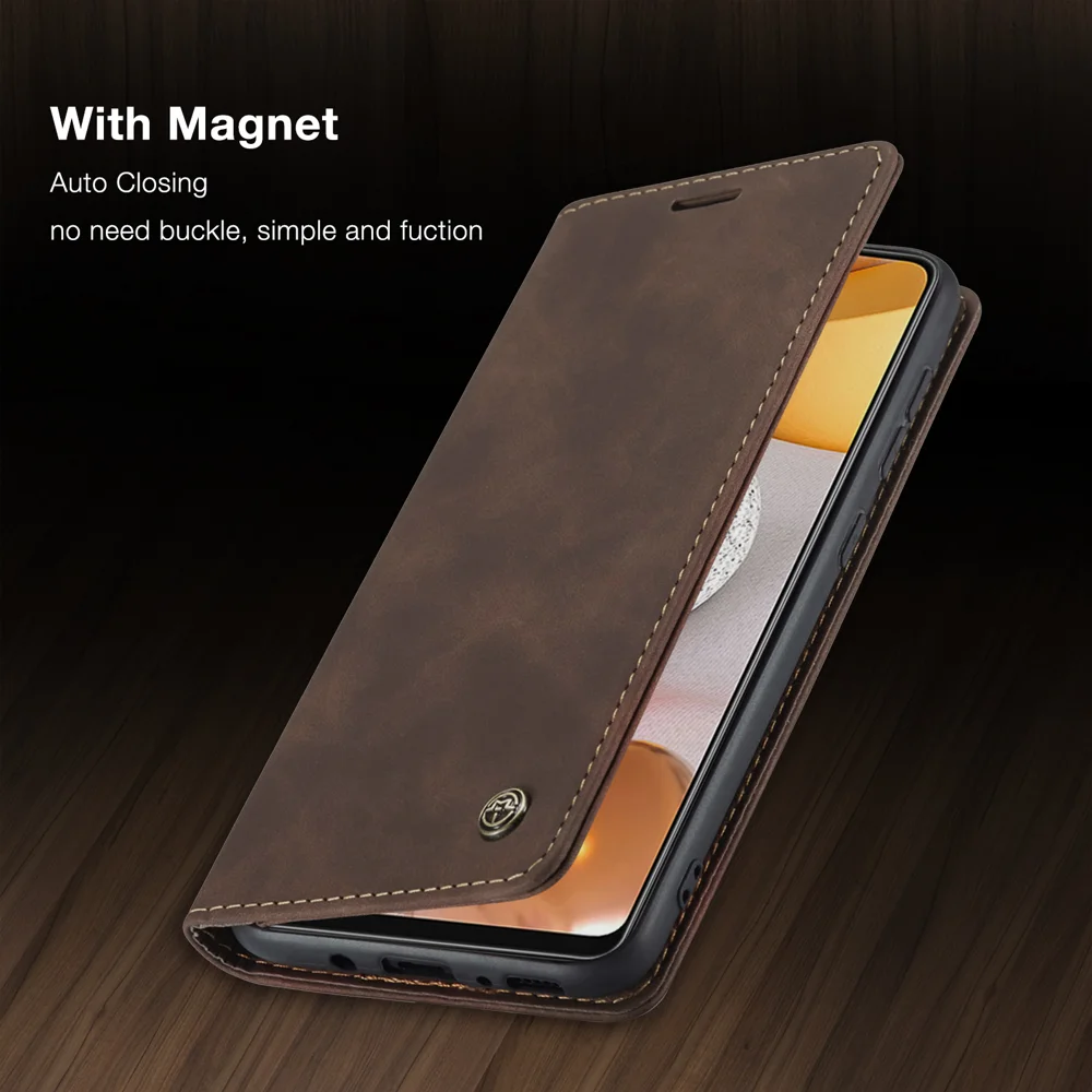 CASEME 013 Series Auto-absorbed Wallet Leather Shell for Samsung Galaxy S21+ 5G - Blue-Cellmalls