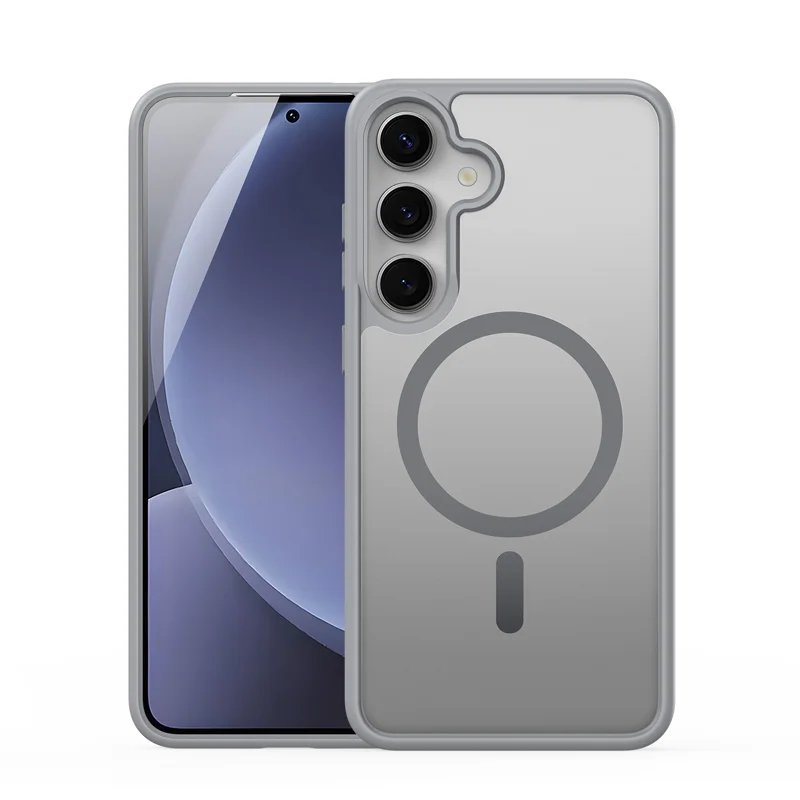 For Samsung Galaxy S25 Case DUX DUCIS Yind Series PC+TPU Phone Cover Compatible with MagSafe - Black-Cellmalls