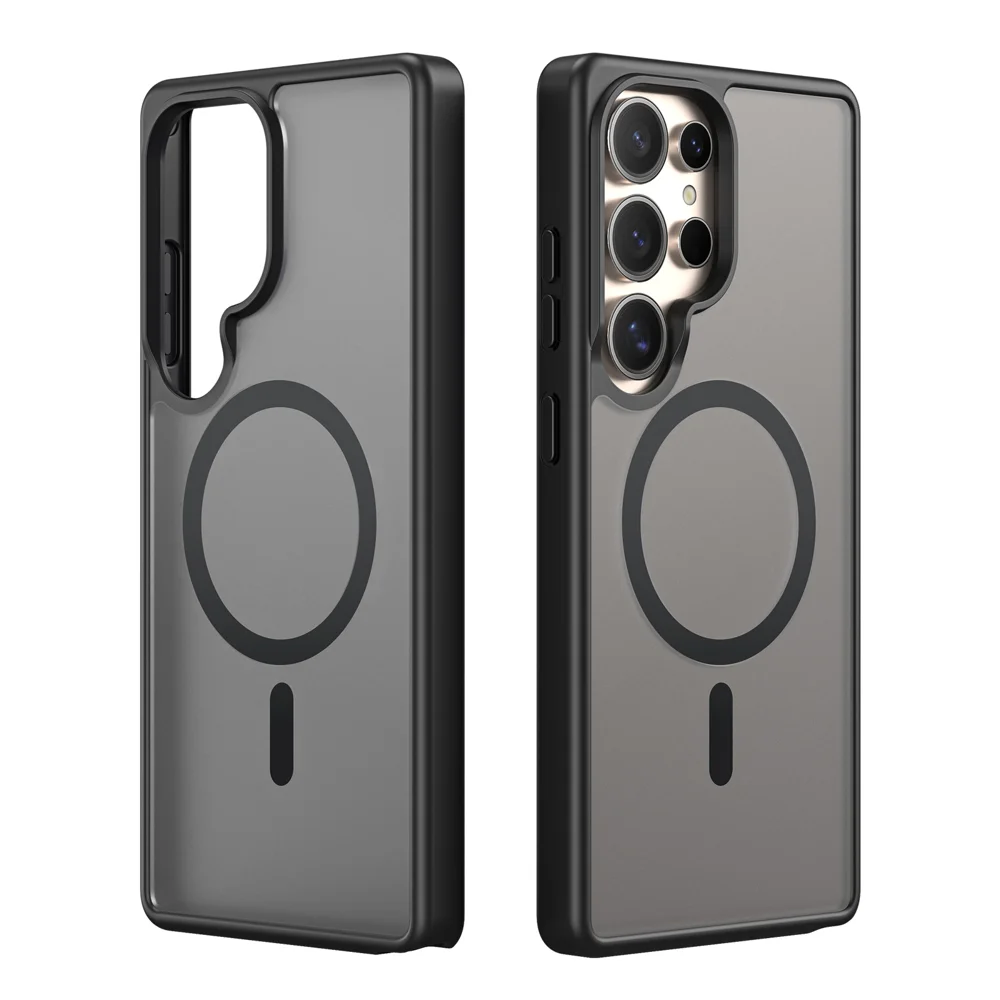 For Samsung Galaxy S25 Ultra Case DUX DUCIS Yind Series PC+TPU Phone Cover Compatible with MagSafe - Black-Cellmalls