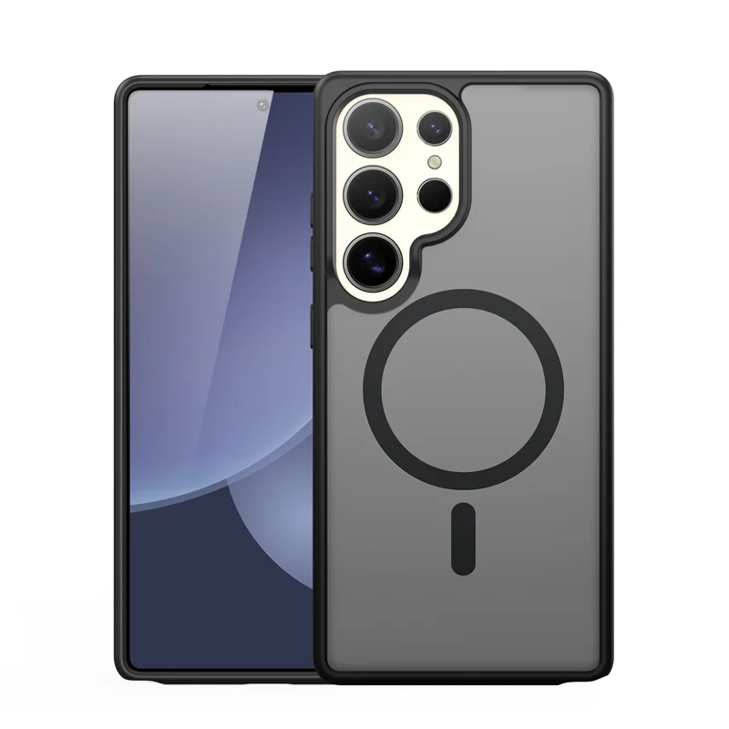 For Samsung Galaxy S25 Ultra Case DUX DUCIS Yind Series PC+TPU Phone Cover Compatible with MagSafe - Black-Cellmalls