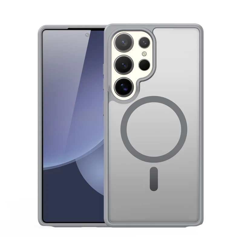 For Samsung Galaxy S25 Ultra Case DUX DUCIS Yind Series PC+TPU Phone Cover Compatible with MagSafe - Black-Cellmalls