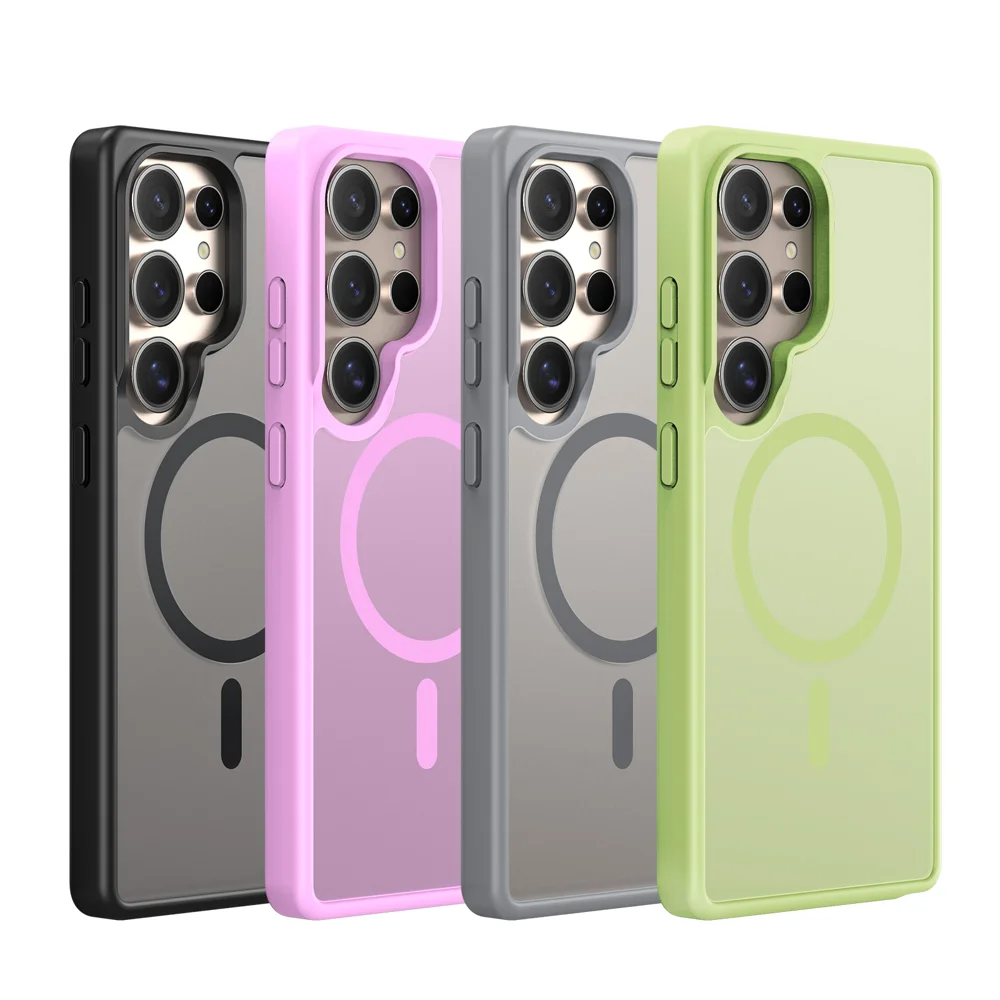 For Samsung Galaxy S25 Ultra Case DUX DUCIS Yind Series PC+TPU Phone Cover Compatible with MagSafe - Black-Cellmalls