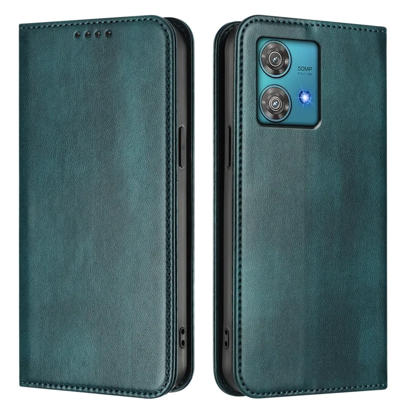 For Motorola Edge 40 Neo 5G Wallet Cases Retro Texture RFID Blocking Leather Phone Cover - Mint Green-Cellmalls