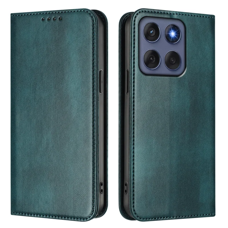 For Motorola Edge 60 5G / 60 Fusion 5G Wallet Cases Retro Texture RFID Blocking Leather Phone Cover - Mint Green-Cellmalls