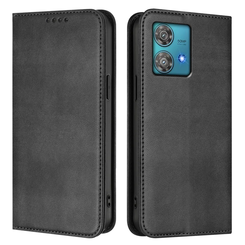 For Motorola Edge 40 Neo 5G Wallet Cases Retro Texture RFID Blocking Leather Phone Cover - Mint Green-Cellmalls