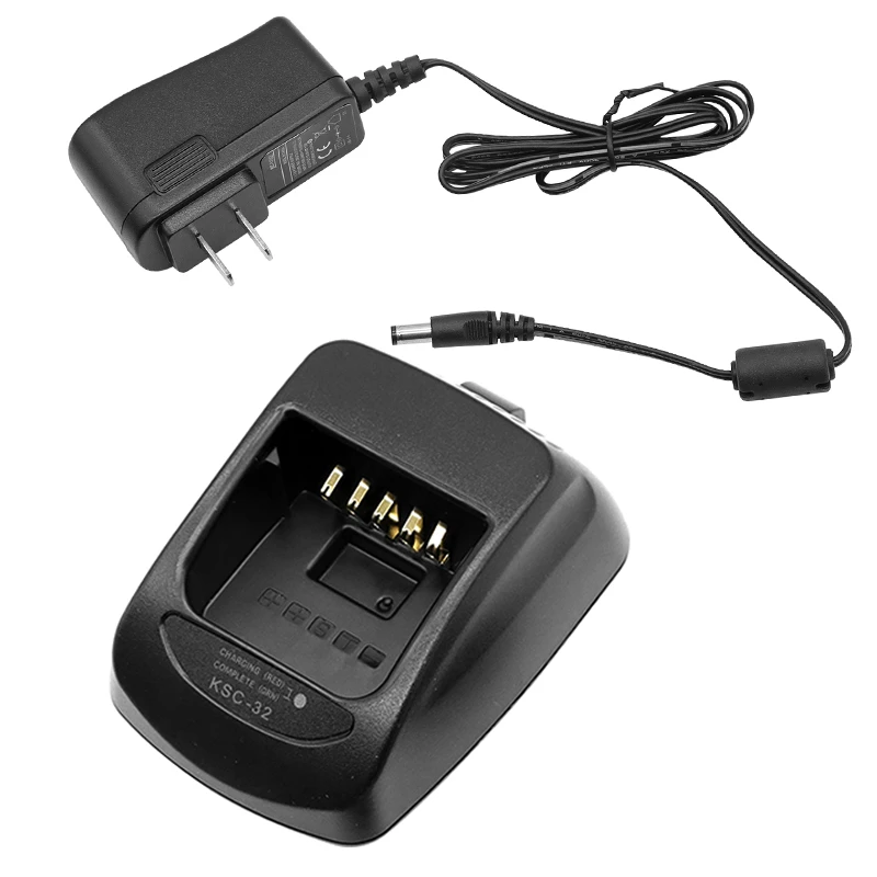 KSC-32 Rapid Charger + Power Adapter For Kenwood TK-5210 TK-5310 TK-5220 TK-5320 TK-2180 TK-3180 NX300 NX410 NX411 NX5200 NX5300 NX5400 NX200 NX210 Radios KNB-L1 KNB-L2 KNB-L3 KNB-N4 Battery
