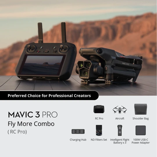 Mavic 3 Pro Drone Dji Mavic 3 Pro Fly More Combo Cine Premium Combo (DJI RC Pro)