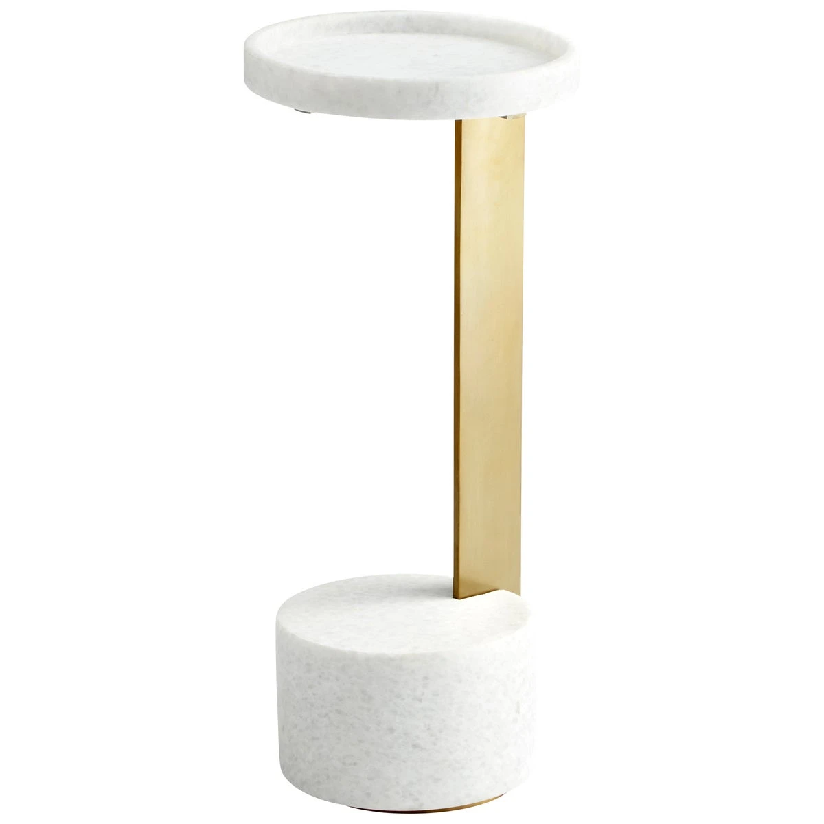 Gold & White Kodiak Side Table