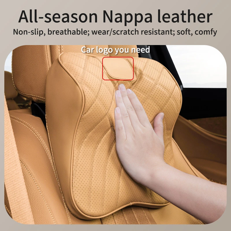 Car Headrest & Lumbar Pillow – Universal for Corolla, Yaris, Accent & More | Comfortable Neck & Back Support