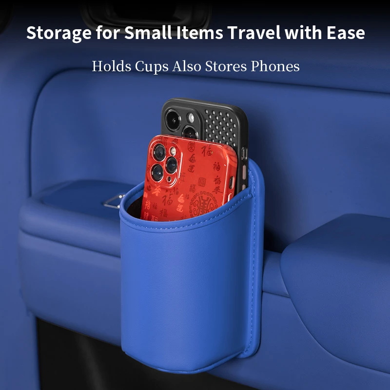 【Sunset Orange—Back Clip Style】Car Cup & Storage Organiser (Hook/Clip Type) – Universal Fit for Corolla, Yaris, Accent & More | Drink, Phone & Key Holder