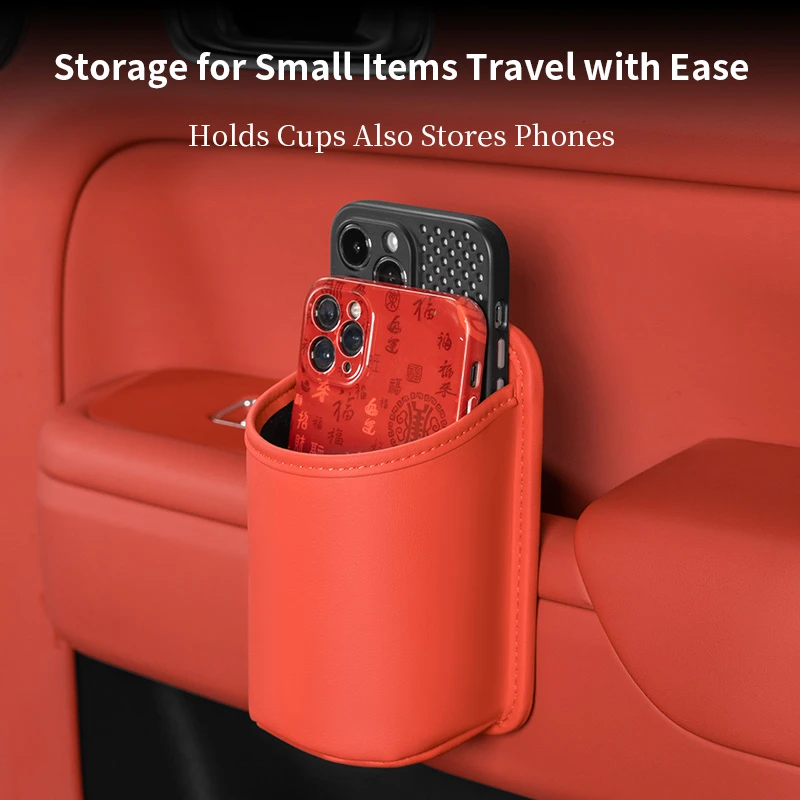 【Nebula Silver—Back Clip Style】Car Cup & Storage Organiser (Hook/Clip Type) – Universal Fit for Corolla, Yaris, Accent & More | Drink, Phone & Key Holder