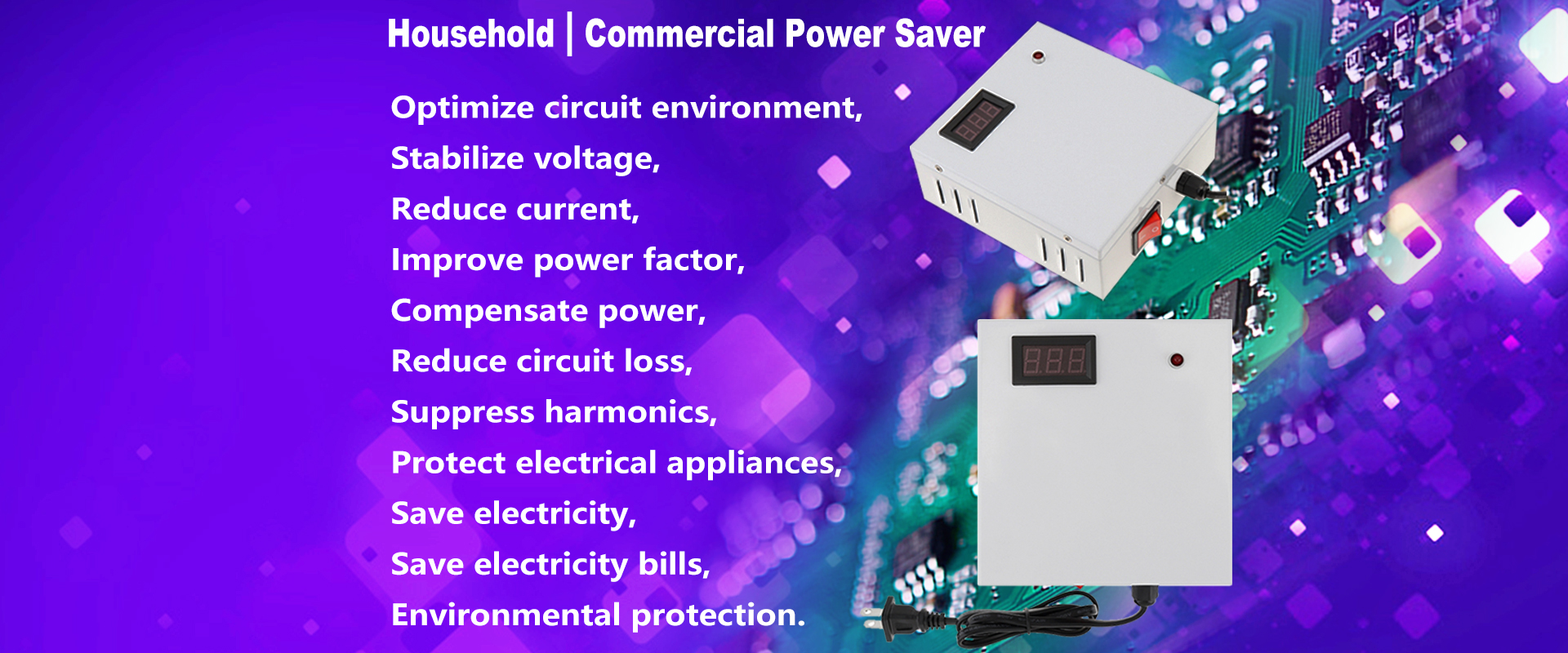 Home Power Saver Device Advanced Algorithms And Intelligent Power Factor Smart Energy Saving Box