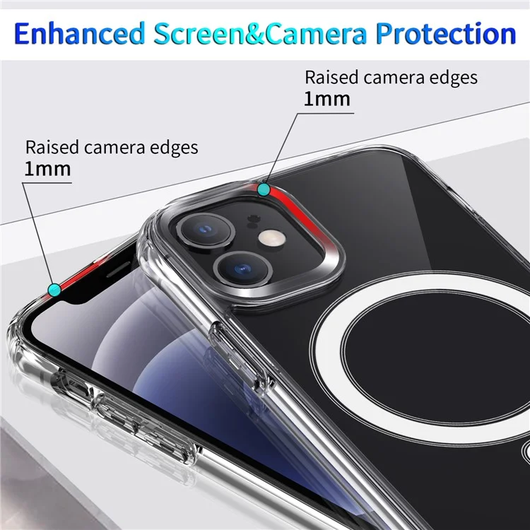 Shockproof Clear Style Acrylic + TPU Case for iPhone 12 mini Cover-Cellmalls