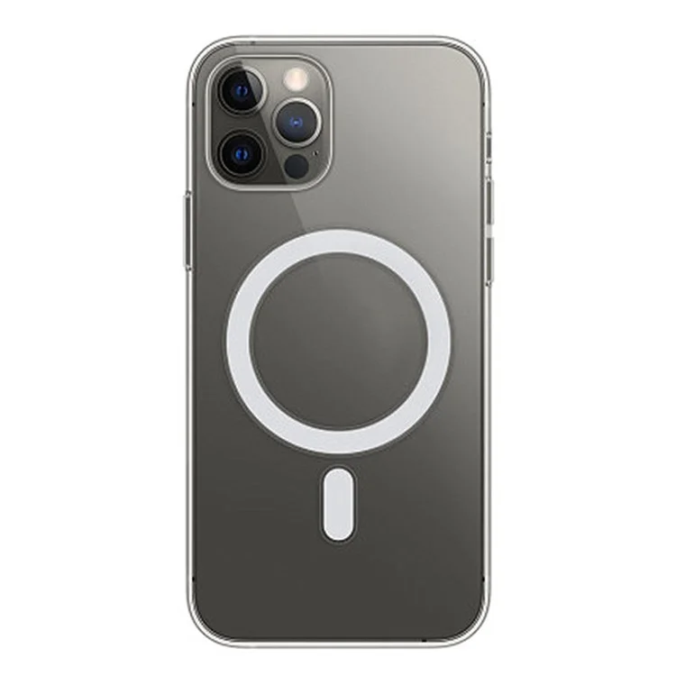 Acrylic + TPU Combo Hybrid Cover with Magnetic Charging Function for iPhone 13 Pro Max 6.7 inch-Cellmalls