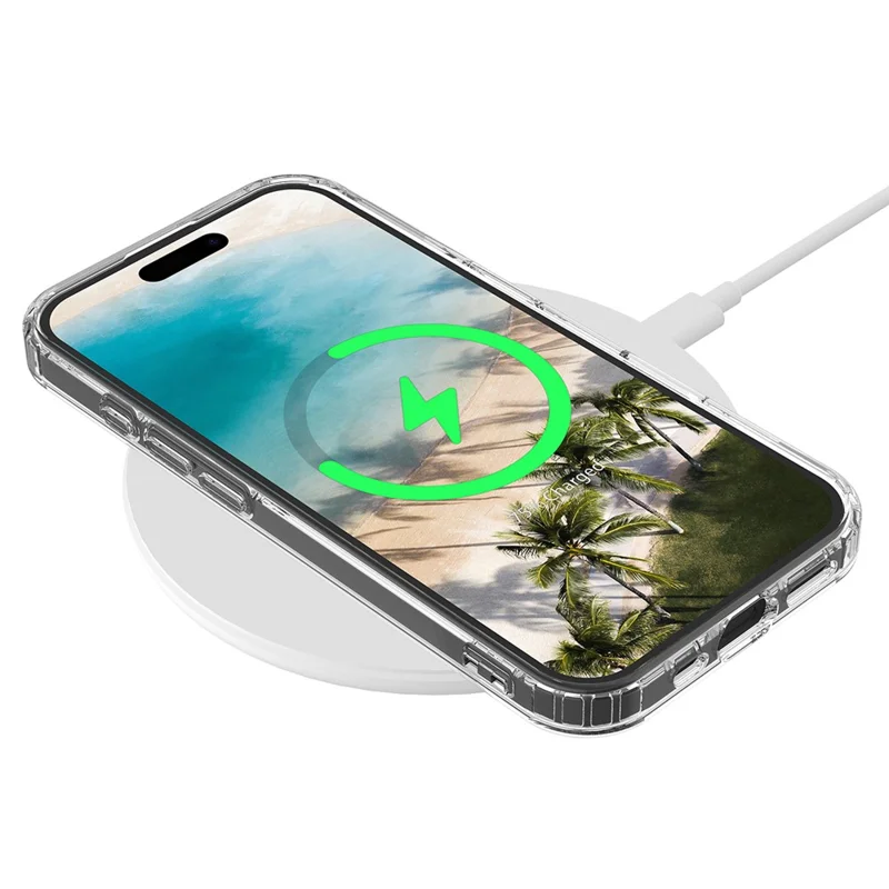 For iPhone 16 Clear Case Compatible with MagSafe TPU+Acrylic Phone Cover-Cellmalls
