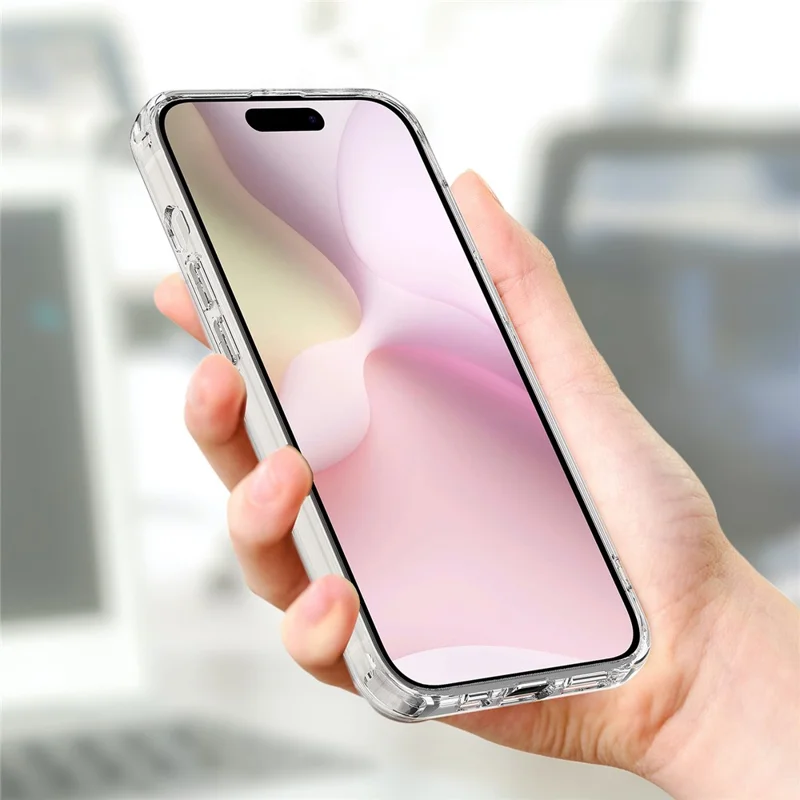 For iPhone 16e Clear Case Compatible with MagSafe TPU + Acrylic Phone Cover-Cellmalls