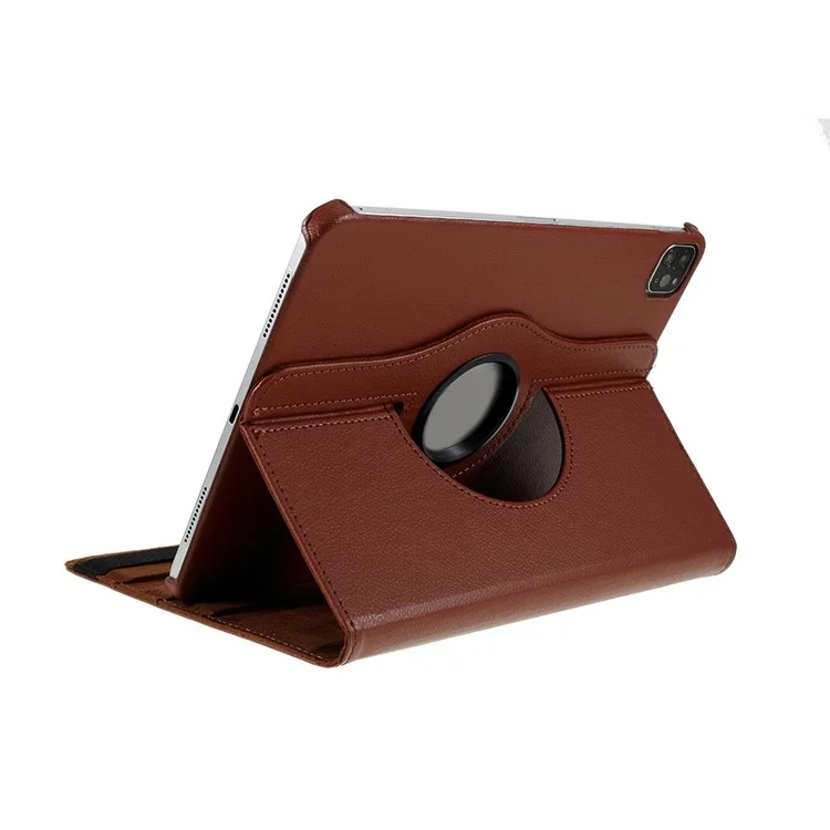 Litchi Skin Stand Cover for iPad Air 11 (2025) / (2024) / Air (2020) (2022) / Pro 11 (2022) (2021) (2020) (2018)  - Brown-Cellmalls