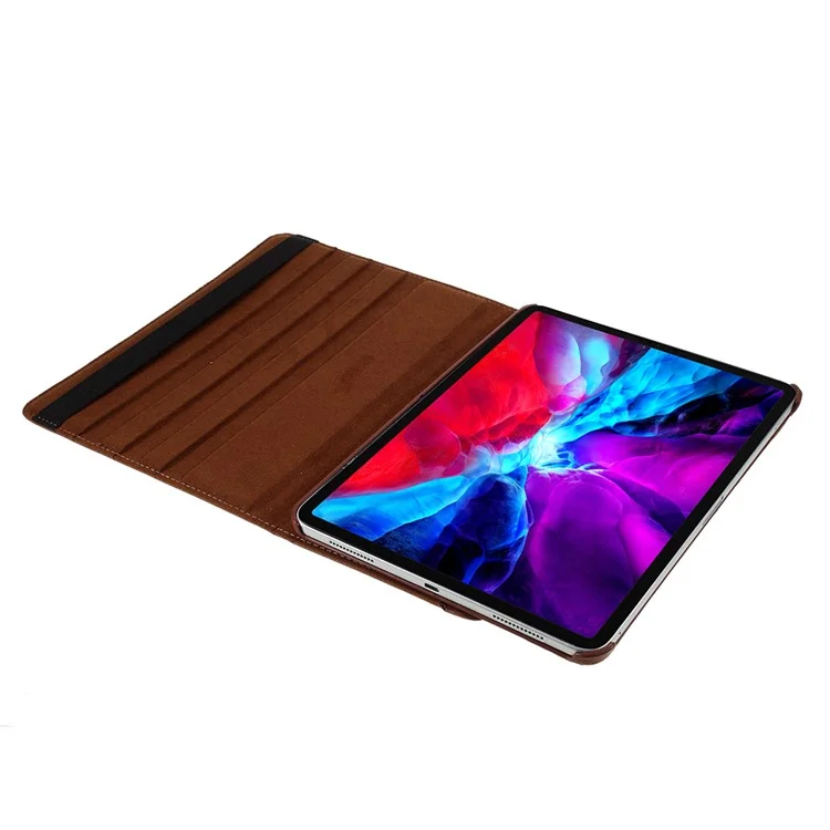Litchi Skin Stand Cover for iPad Air 11 (2025) / (2024) / Air (2020) (2022) / Pro 11 (2022) (2021) (2020) (2018)  - Brown-Cellmalls
