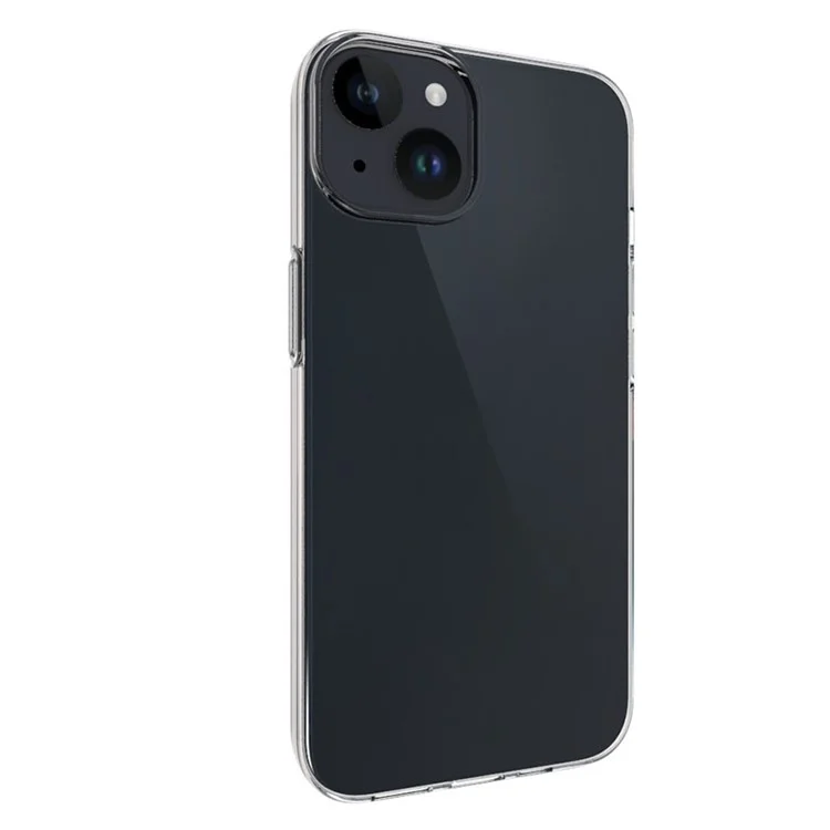 For iPhone 15 Glossy Waterproof TPU Cell Phone Case Shockproof Anti-Dust Mobile Phone Cover Shell-Cellmalls