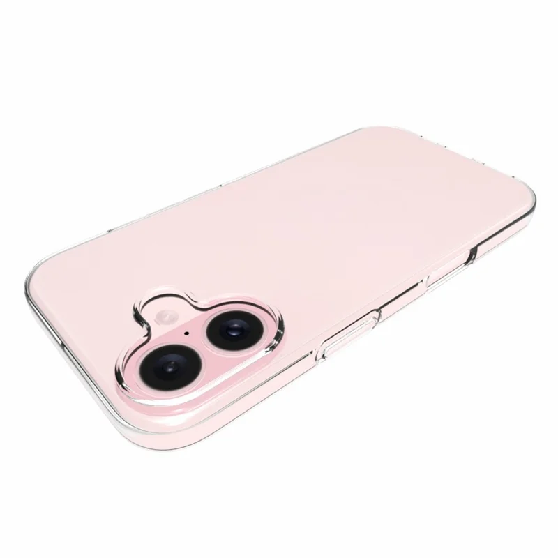 For iPhone 16 Non-Slip TPU Phone Case Watermark-Free Glossy Anti-Scratch Clear Phone Cover-Cellmalls
