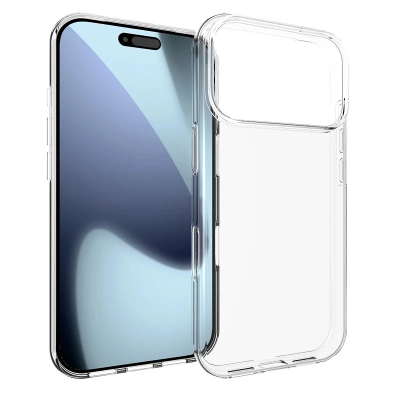For iPhone 17 Pro Case Watermark Resistant TPU Clear Phone Back Cover-Cellmalls