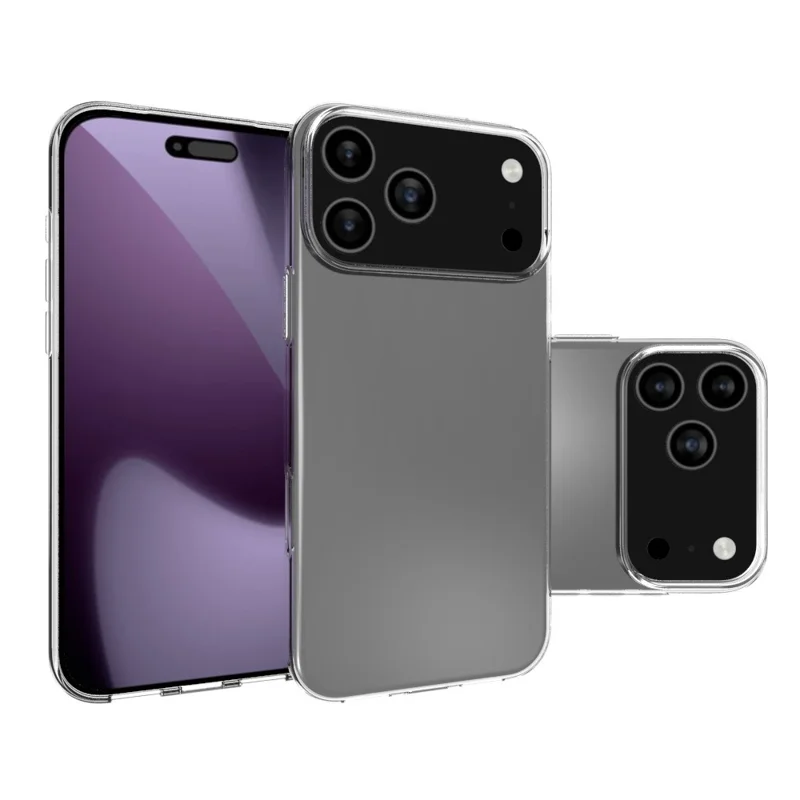 For iPhone 17 Pro Max Case Watermark Resistant TPU Clear Phone Back Cover-Cellmalls