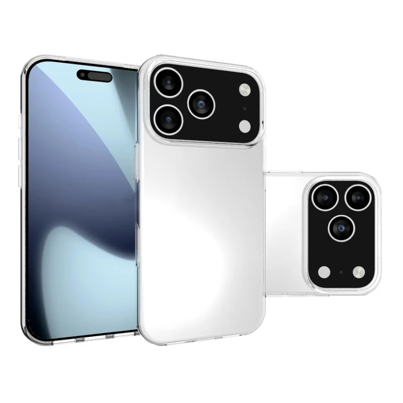 For iPhone 17 Pro Case Watermark Resistant TPU Clear Phone Back Cover-Cellmalls