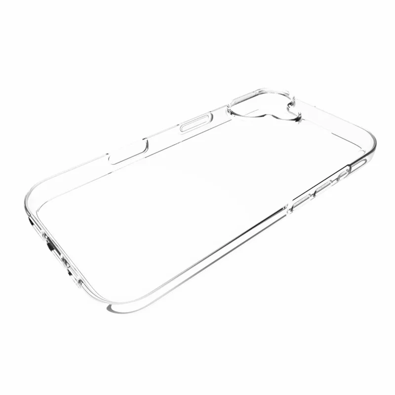 For iPhone 16 Non-Slip TPU Phone Case Watermark-Free Glossy Anti-Scratch Clear Phone Cover-Cellmalls