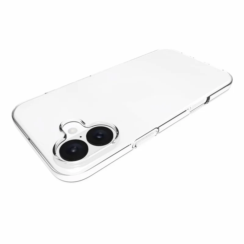 For iPhone 16 Plus Phone Cover Non-Slip TPU Watermark-Free Glossy Clear Case-Cellmalls