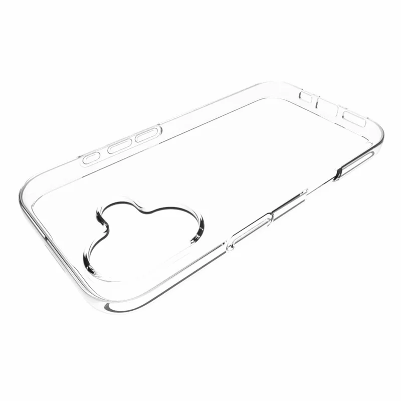 For iPhone 16 Non-Slip TPU Phone Case Watermark-Free Glossy Anti-Scratch Clear Phone Cover-Cellmalls