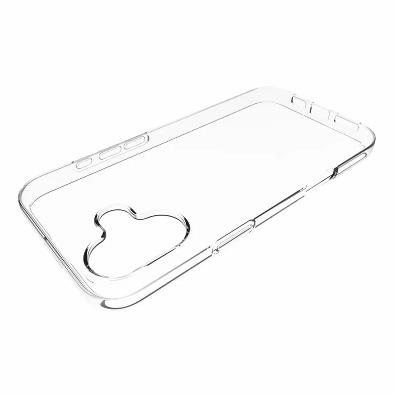 For iPhone 16 Plus Phone Cover Non-Slip TPU Watermark-Free Glossy Clear Case-Cellmalls