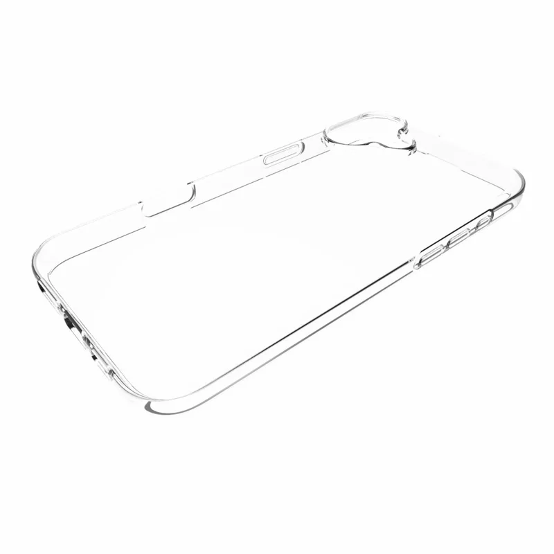 For iPhone 16 Plus Phone Cover Non-Slip TPU Watermark-Free Glossy Clear Case-Cellmalls